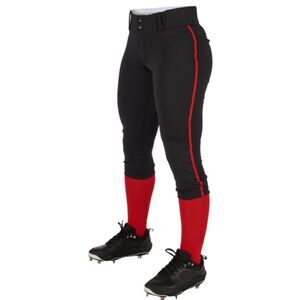 Champro Softball Pants XL Women's Black Red Piping 14 oz.  Reinforced Knees